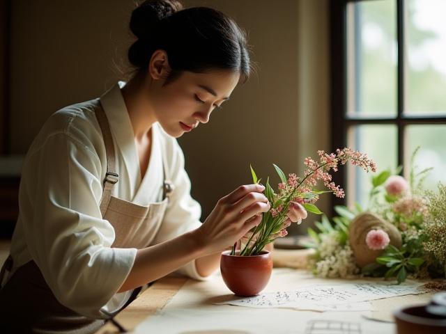 花を作るフローリスト