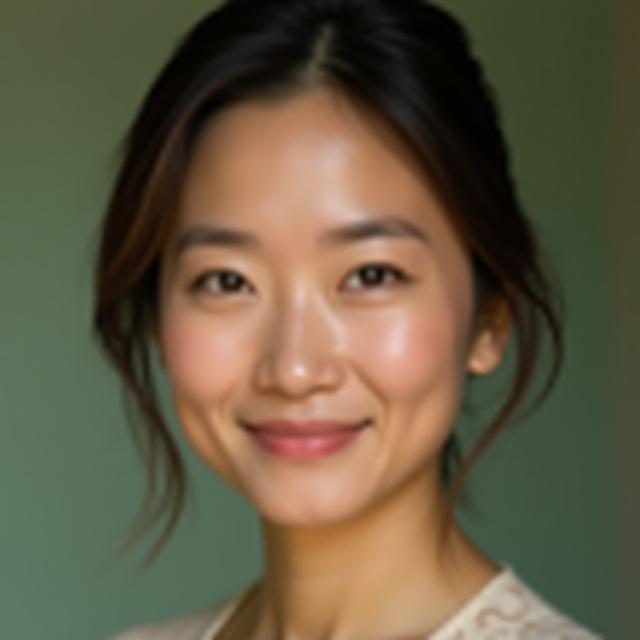 微笑む女性創業者、佐藤華氏のクローズアップポートレート